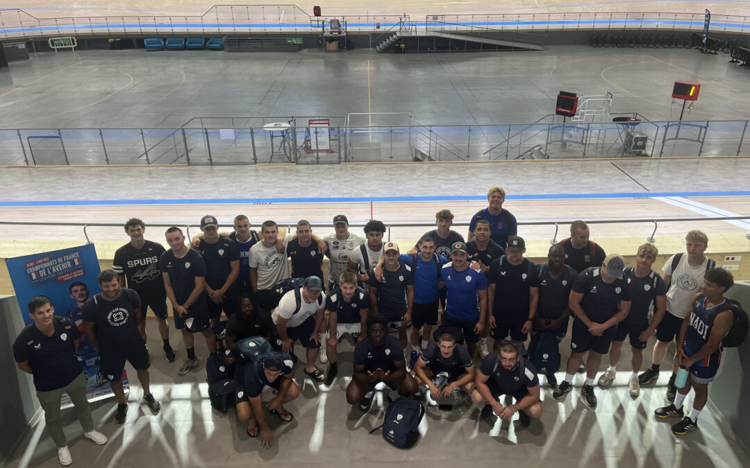 Les Espoirs du RC Vannes s’offrent un baptême sur la piste du Vélodrome de Bretagne